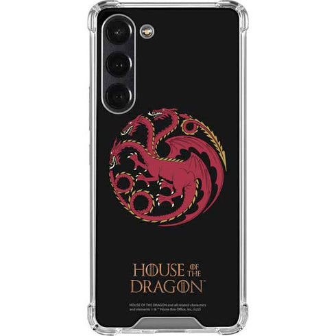 HBO House of the Dragon Red Tararyen Sigil Galaxy S24 FE Clear Case